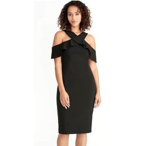 NEW Rachel Roy Jolie Black Midi Dress S